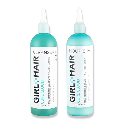 GIRL+HAIR Shampoo and Conditioner Set (2x 10.1 fl.oz./300 ml) - Moisturize and Hydrate Dry Hair and Scalp, Boost Shine, Reduce Itch and Frizz - No Beauty & Personal Care GIRL+HAIR