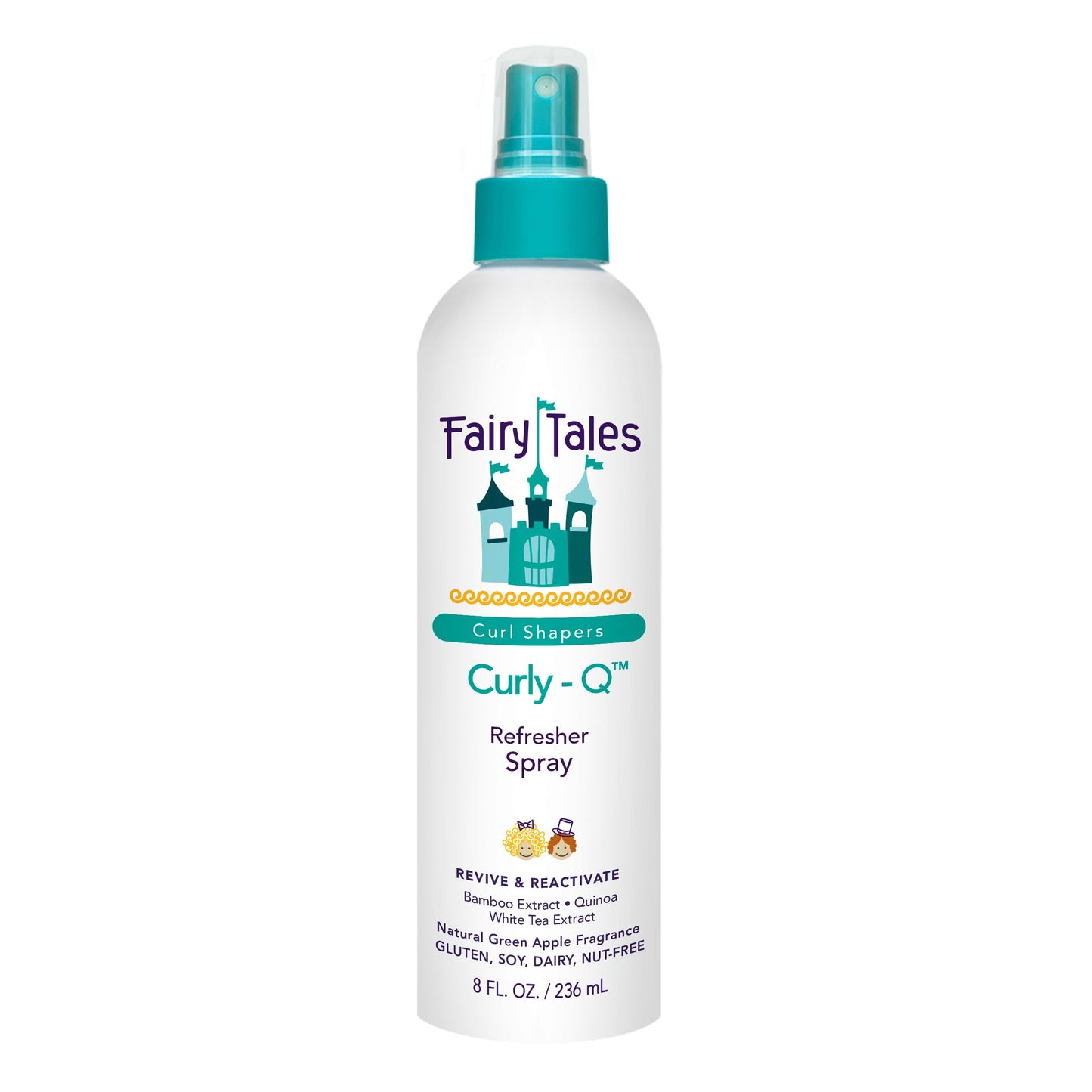 Fairy Tales Curly-Q Curl Refresher for Kids - Lightweight Spray to Define Curls, Add Bounce and Reduce Frizz - 8oz Beauty and Personal Care Fairy Tales