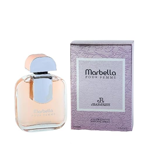 Jean Rish Marbella Perfume for Women Eau De Parfum, Long-Lasting Luxury Fragrance, Made In USA - Pear, Jasmine, Vanilla, Iris, Patchouli Scent - 100ml Beauty & Personal Care Jean Rish