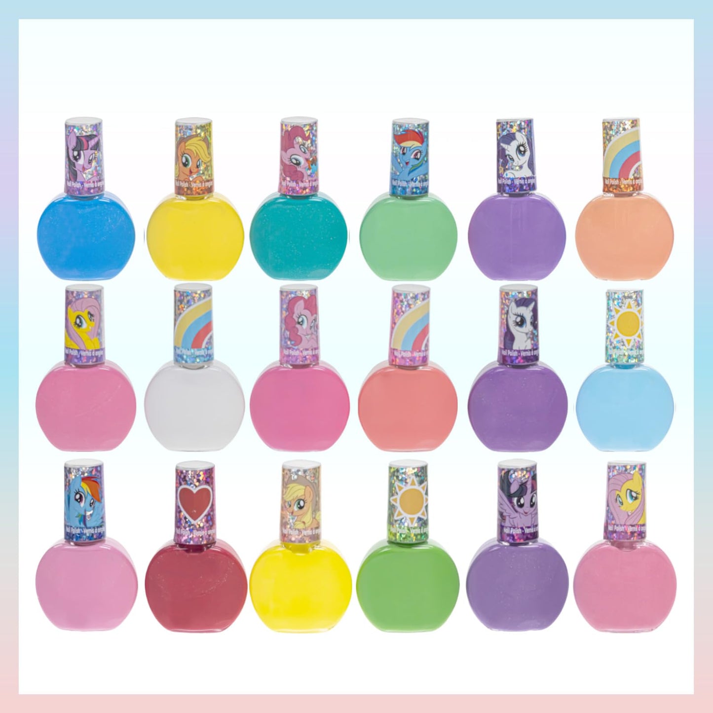 Townley Girl My Little Pony Non-Toxic Water Based Peel-Off Nail Polish Set with Glittery and Opaque Colors for Girls Kids Teens Ages 3+, Perfect Beauty & Personal Care Townley Girl