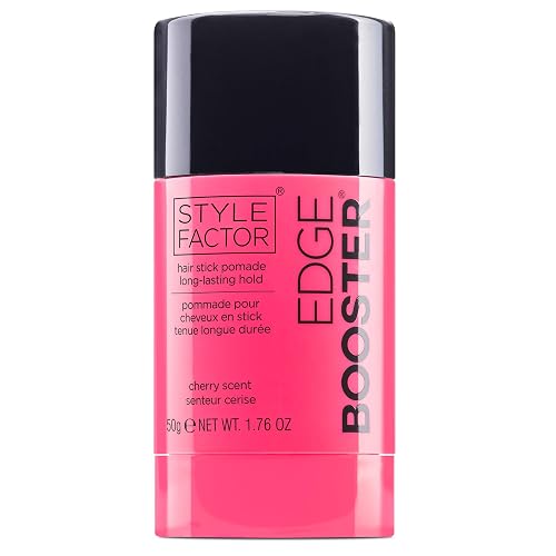 Style Factor EDGE BOOSTER Hair Wax Stick Pomade with Beeswax | Strong Hold Slick Stick for Flyaways, Edges & Baby Hair for Sleek Buns & Ponytails | Beauty & Personal Care Style Factor