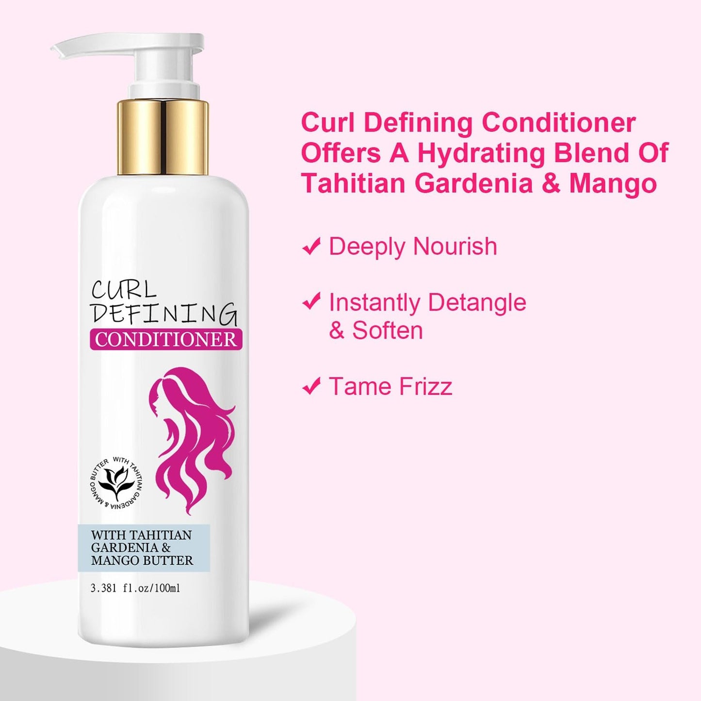 Curl Defining Shampoo and Conditioner Set, Hydrating & Nourishing Shampoo & Conditioner for Curly Hair, Enhances Bounce & Anti Frizz Repair Dry Hairs Beauty & Personal Care New Cover