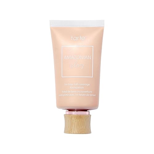 tarte Amazonian clay 16-hour Full Size coverage foundation - Matte Finish Foundation with Amazonian Clay & Vitamin E for Hydration & Smooth Looking Beauty & Personal Care tarte