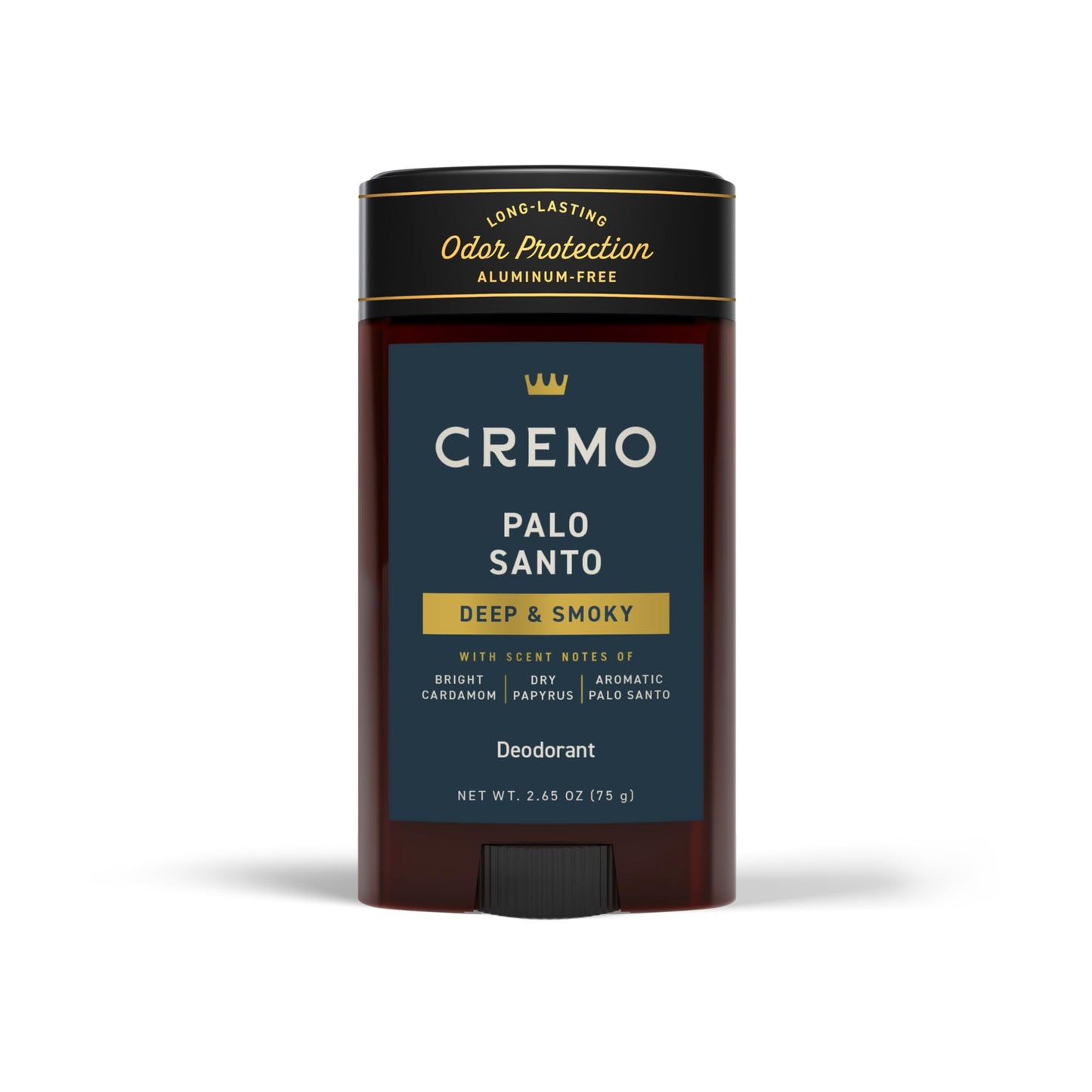 Cremo Palo Santo Aluminum Free Deodorant for Men, 48-hour Long Lasting Odor Protection, 2.65oz Beauty and Personal Care Cremo