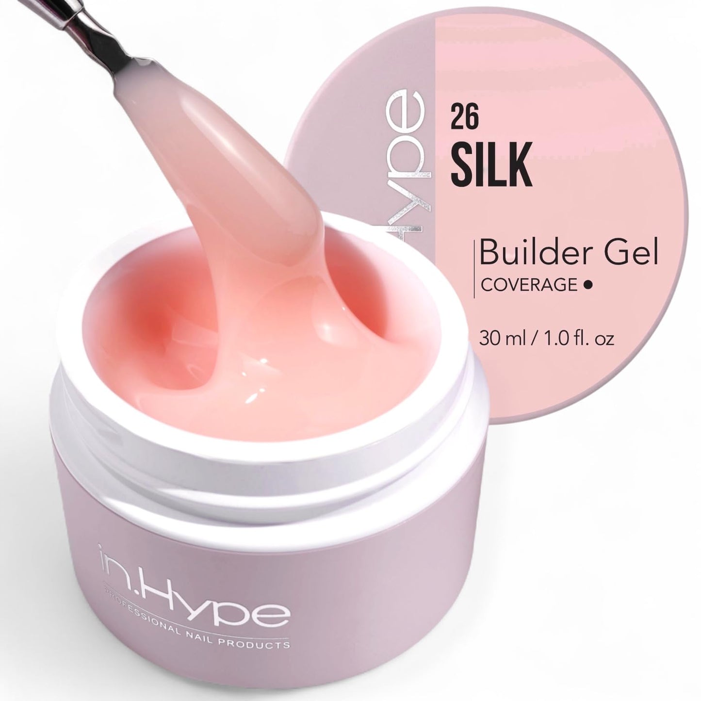 IN.HYPE UV/LED Camouflage Hard/Builder Gel for Nail Extension/Strengthening/Overlays (Silk) Beauty and Personal Care IN.HYPE Default Title