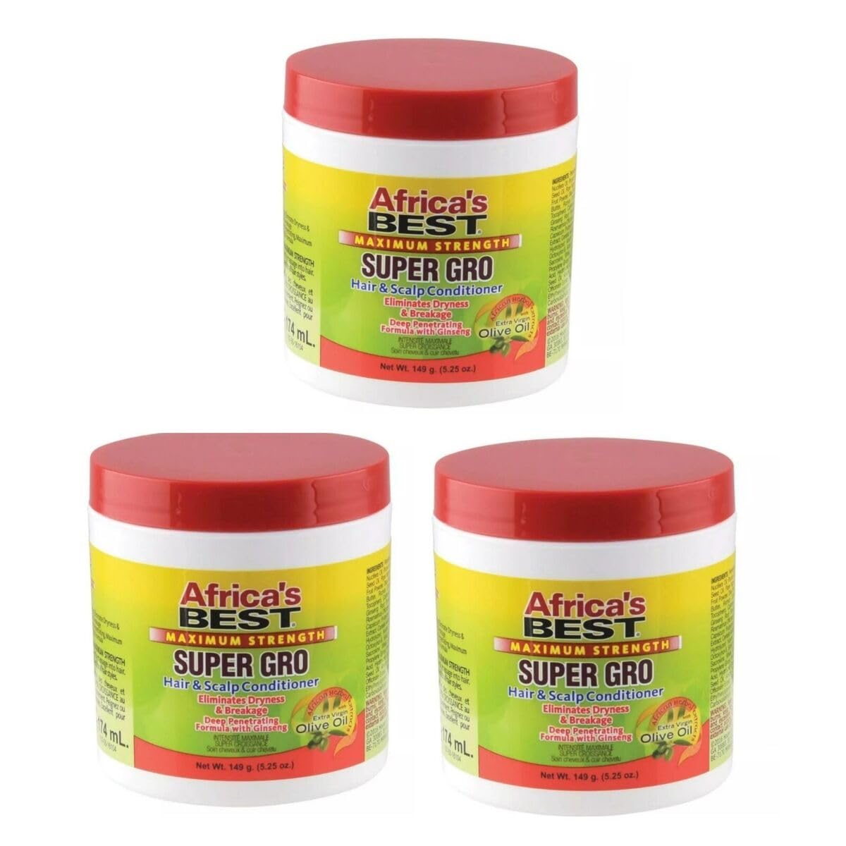 Africa's Best Maximum Strength Super Gro Hair & Scalp Conditioner, 5.25 oz Beauty & Personal Care Africa's Best