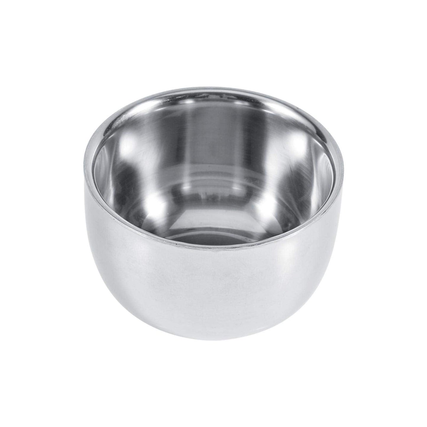 Agatige Shaving Bowl for Men, Double Layer Stainless Steel Shaving Lather Dish Soap Bowl Accessories for Barber Shops, Home, Business or Travel Use Beauty and Personal Care Agatige