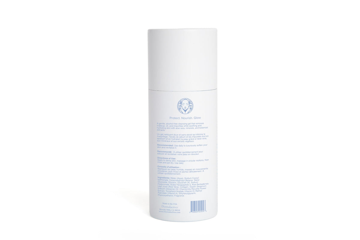 Dermalactives Purifying Cleansing Gel - Facial Cleanser for Removing Makeup, Oil, and Daily Impurities