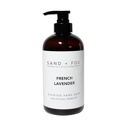 Sand + Fog French Lavender - Scented Liquid Hand Soap - Moisturizing Hand Soap - Made with Aloe - Paraben Free- 20 oz Beauty & Personal Care Sand + Fog