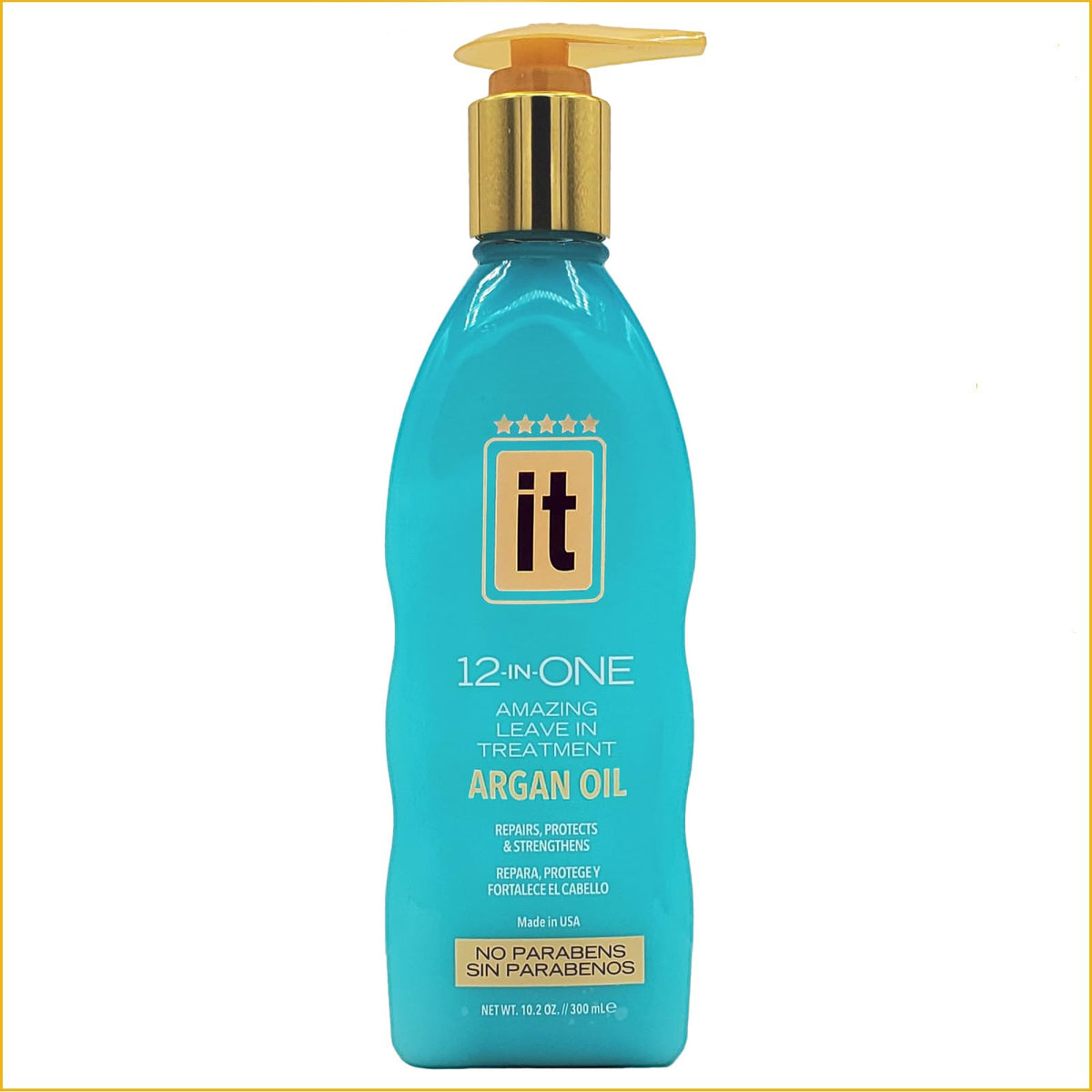 IT 12-in-One Amazing Leave-In Treatment with Argan Oil, Repairs, Protects and Strengthens, No Parabens, 10.2 oz