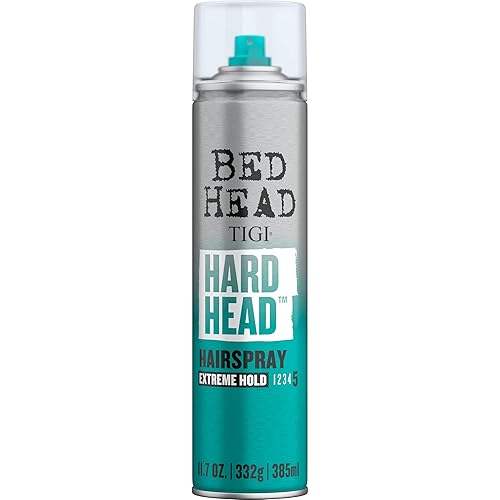 TIGI Bed Head Hard Head Hair Spray - Extra Strong Hold for All Day Style and All Hair Types, 11.7 oz Beauty & Personal Care TIGI