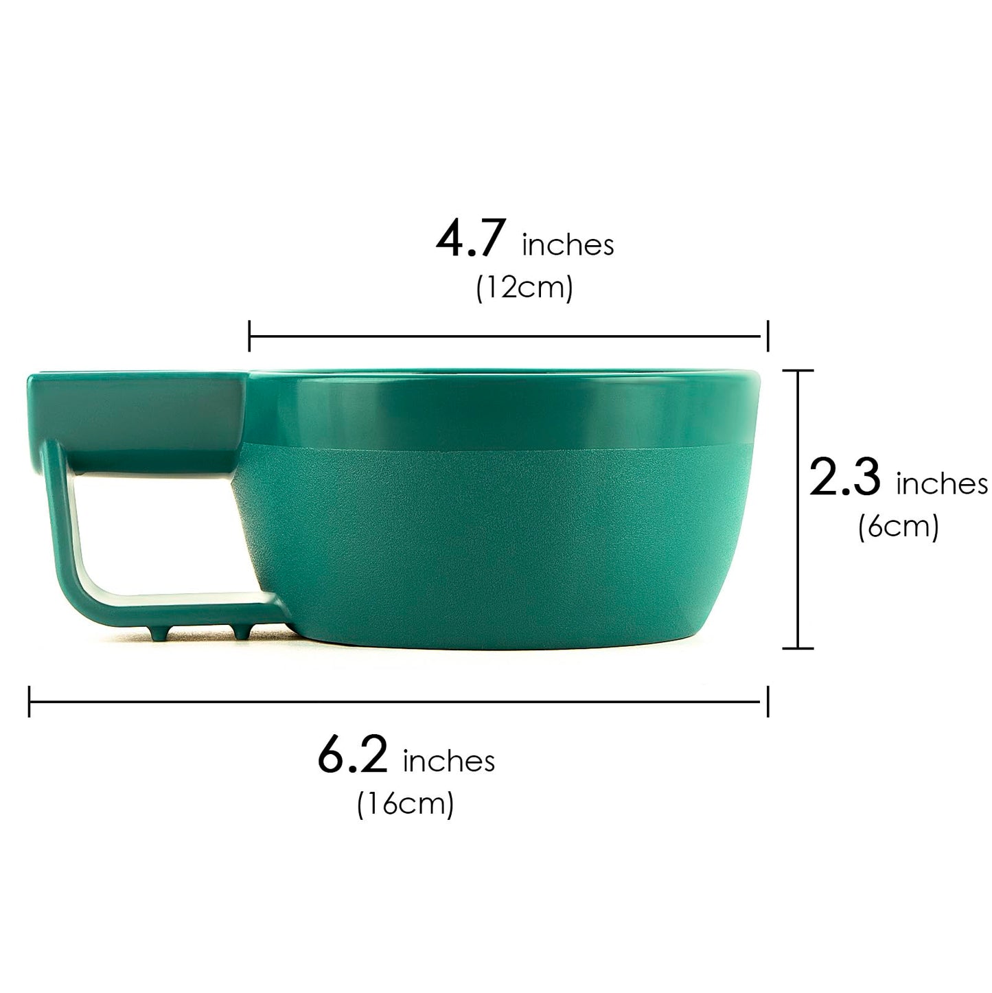 Linkidea Plastic Shaving Soap Bowl with Non-slip Handle, Wide Mouth, Large Capacity, Easier to Lather Ridges, Wet Razor Shave Cream Bowl for Men Beauty and Personal Care Linkidea