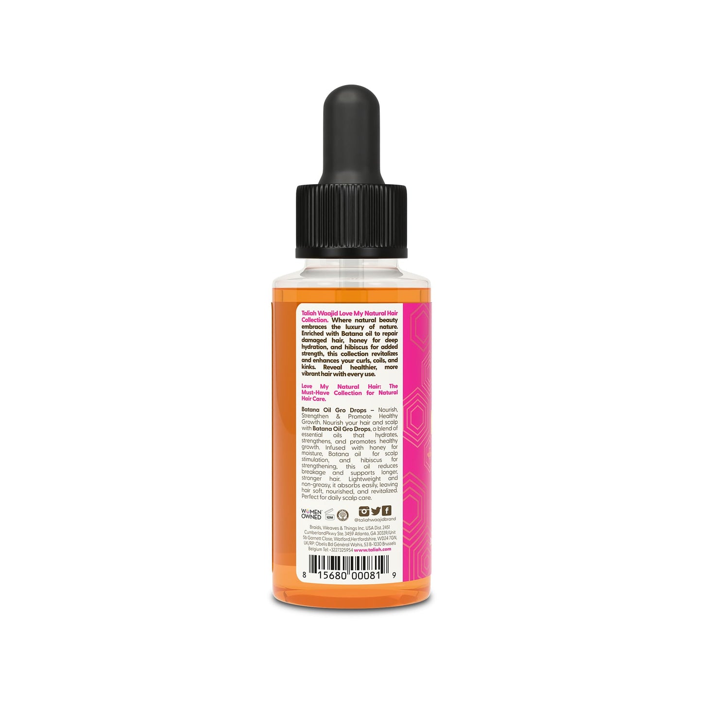 Taliah Waajid Love My Natural Hair Batana Oil Gro Drops 2oz - For Hair & Scalp with Batana Oil - Strengthens, Soothes Dry Scalp & Promotes Healthy Beauty & Personal Care Taliah Waajid black earth products
