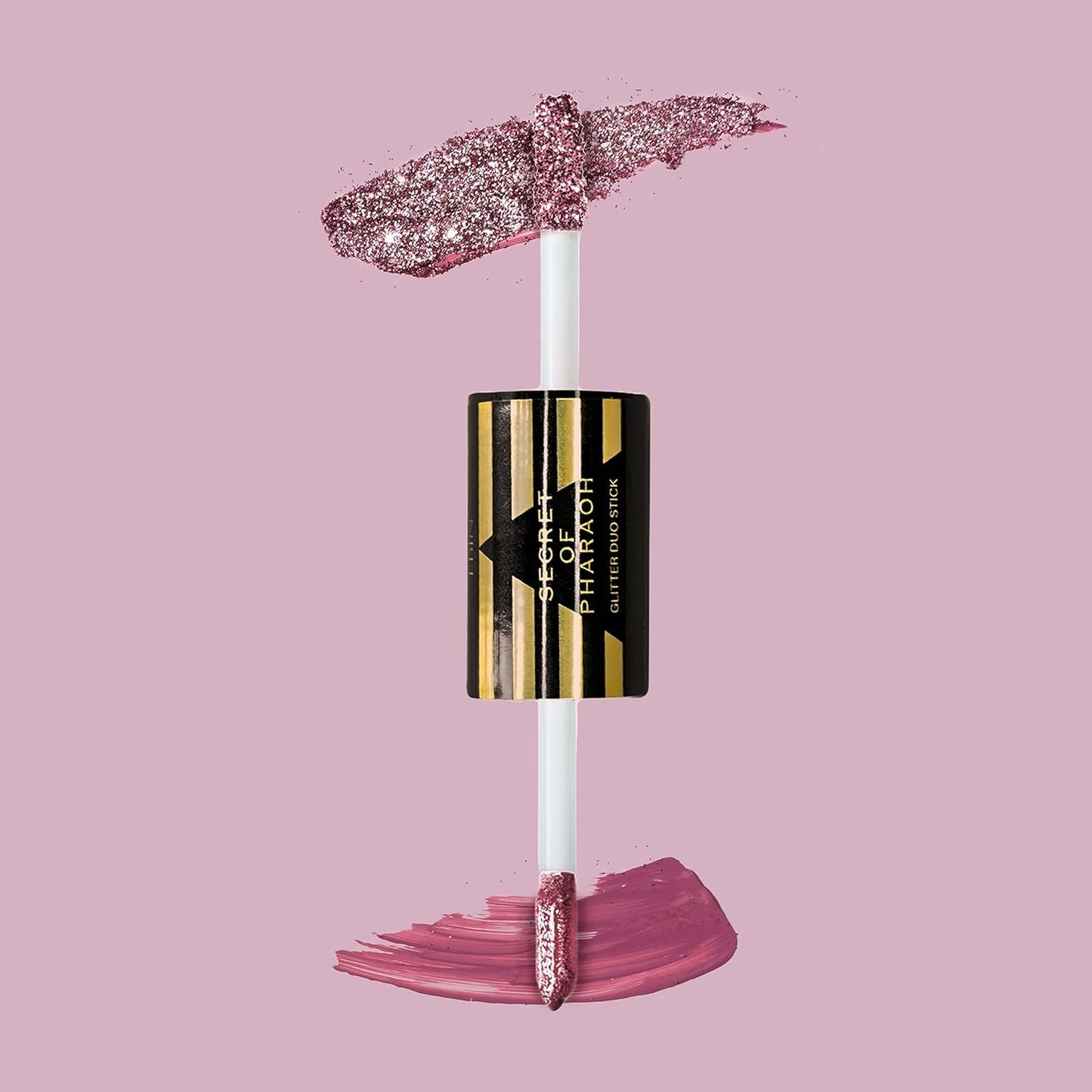 EBIN NEW YORK Secret of Pharaoh Glitter Duo Stick Pink Pyramid | Dual-Ended Primer & Glitter Face Makeup Stick | Creamy Long-Lasting Shimmer Finish | Beauty & Personal Care EBIN NEW YORK