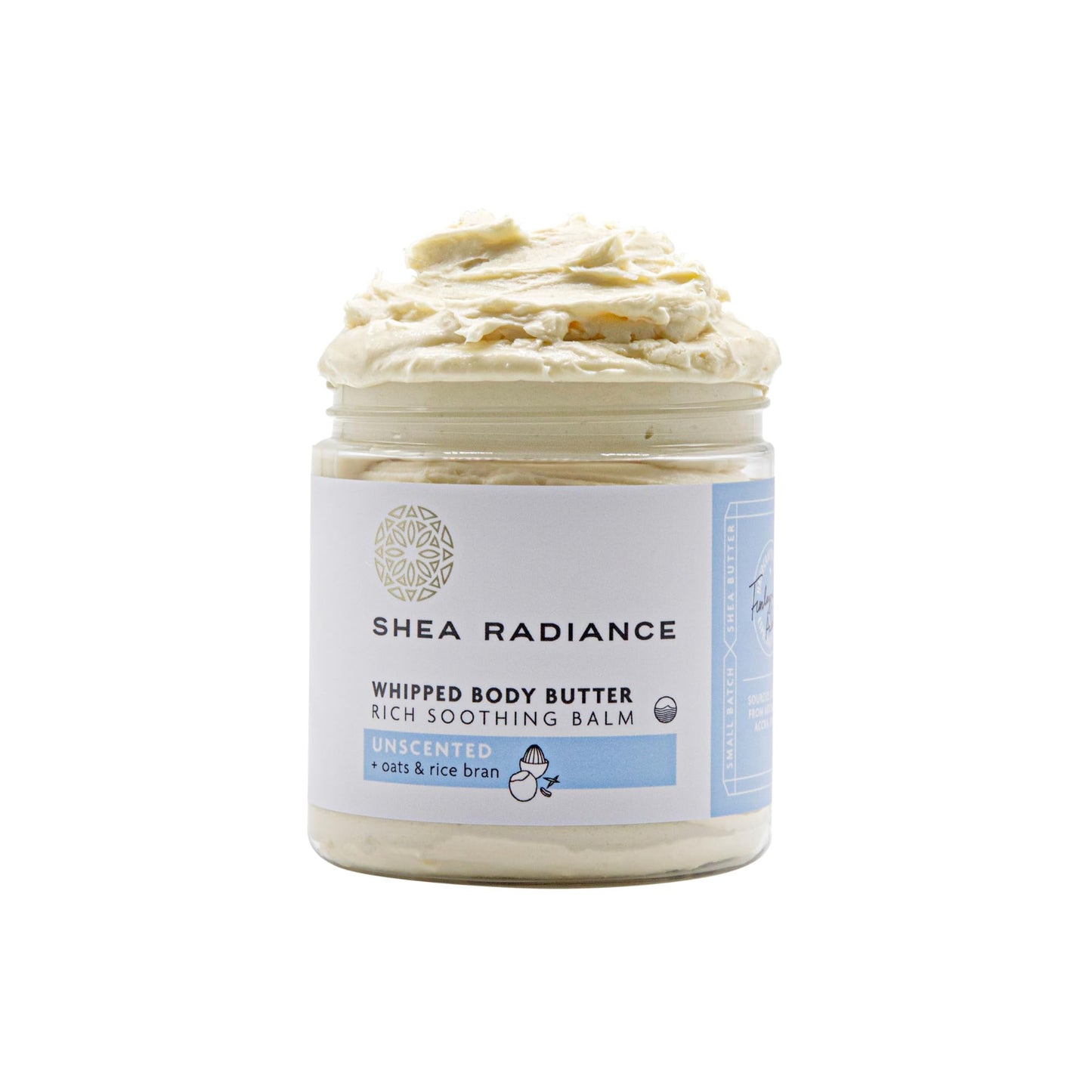 Shea Radiance P.U.R.E. Whipped Shea Butter with Colloidal Oatmeal - Whipped Body Butter Blended with Skin Soothing Oatmeal & Moisturizing Rice Bran Beauty & Personal Care Shea Radiance