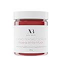 Amira Beauty Dead Sea Salt Body Scrub | Foaming Shower Scrub with Organic Essential Oils | Exfoliates and Moisturizes Skin | 7 OZ (Rose & White Musk) Beauty & Personal Care Amira Beauty