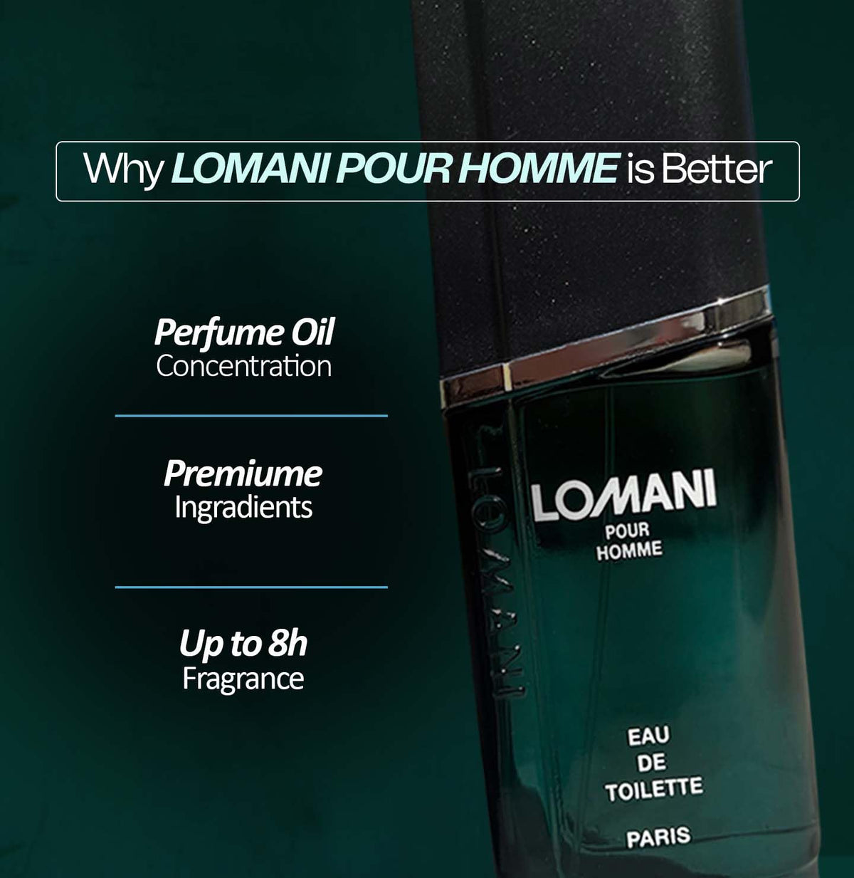 Lomani LOMANI 3.3 oz EDT Men New in Box Beauty & Personal Care Lomani