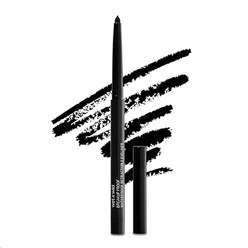 wet n wild Mega Last Breakup Proof Retractable Eyeliner - Ultra-Fine Brush, Waterproof,16-Hour Long-Lasting Wear - Cruelty-Free & Vegan - Black Beauty & Personal Care wet n wild
