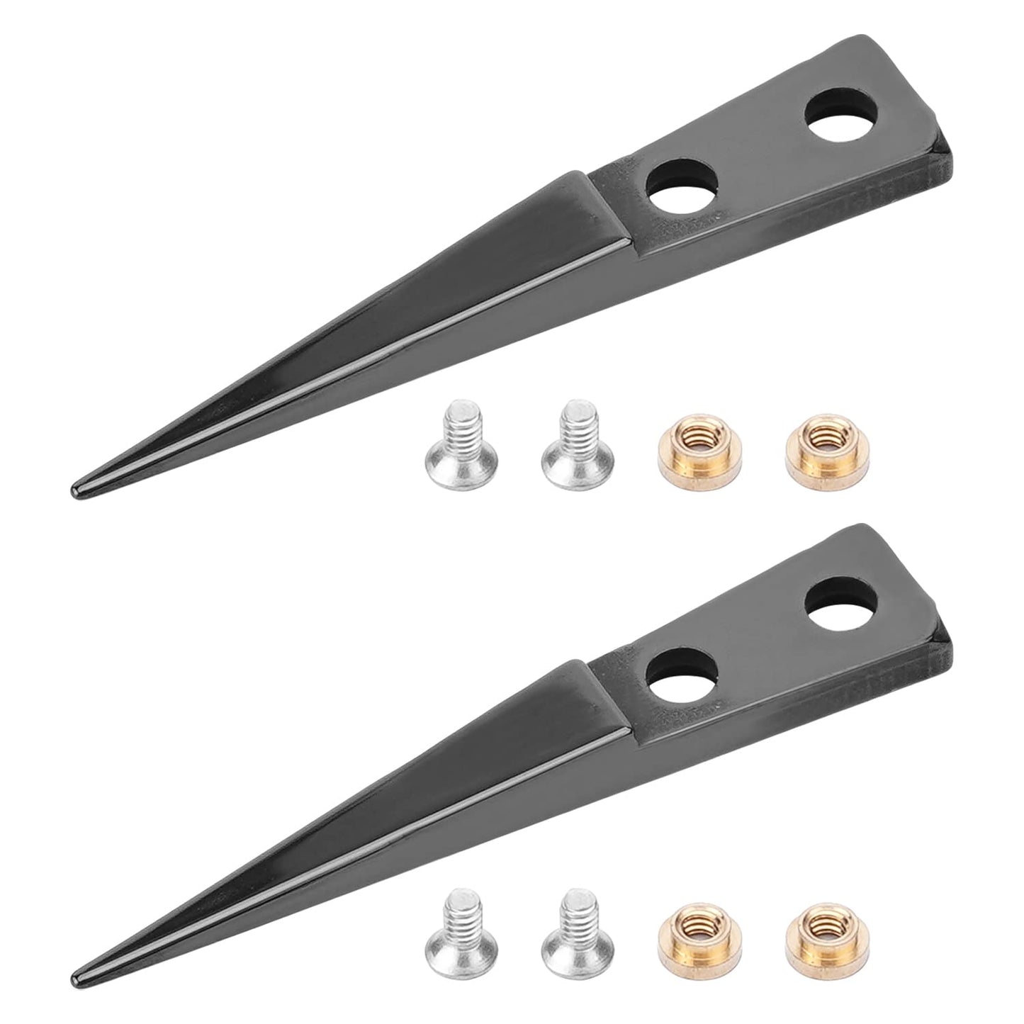 Utoolmart Straight Pointed Ceramic Tips Replaceable Heat Resistance Non-Conductive Heads for Ceramic Tweezers Black 2 Pairs Beauty and Personal Care Utoolmart