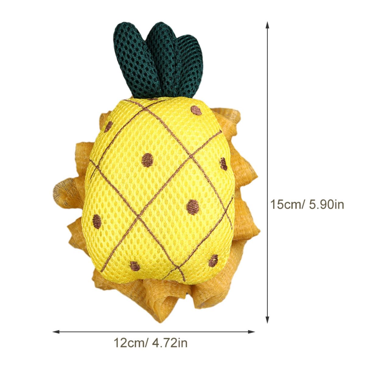 Abaodam 2pcs Exfoliating Shower Scrubber Bath Poufs Mesh Loofah Sponges Sturdy Body Wash Sponge Balls for Men and Women Soft Foam Shower Suitable Beauty and Personal Care Abaodam