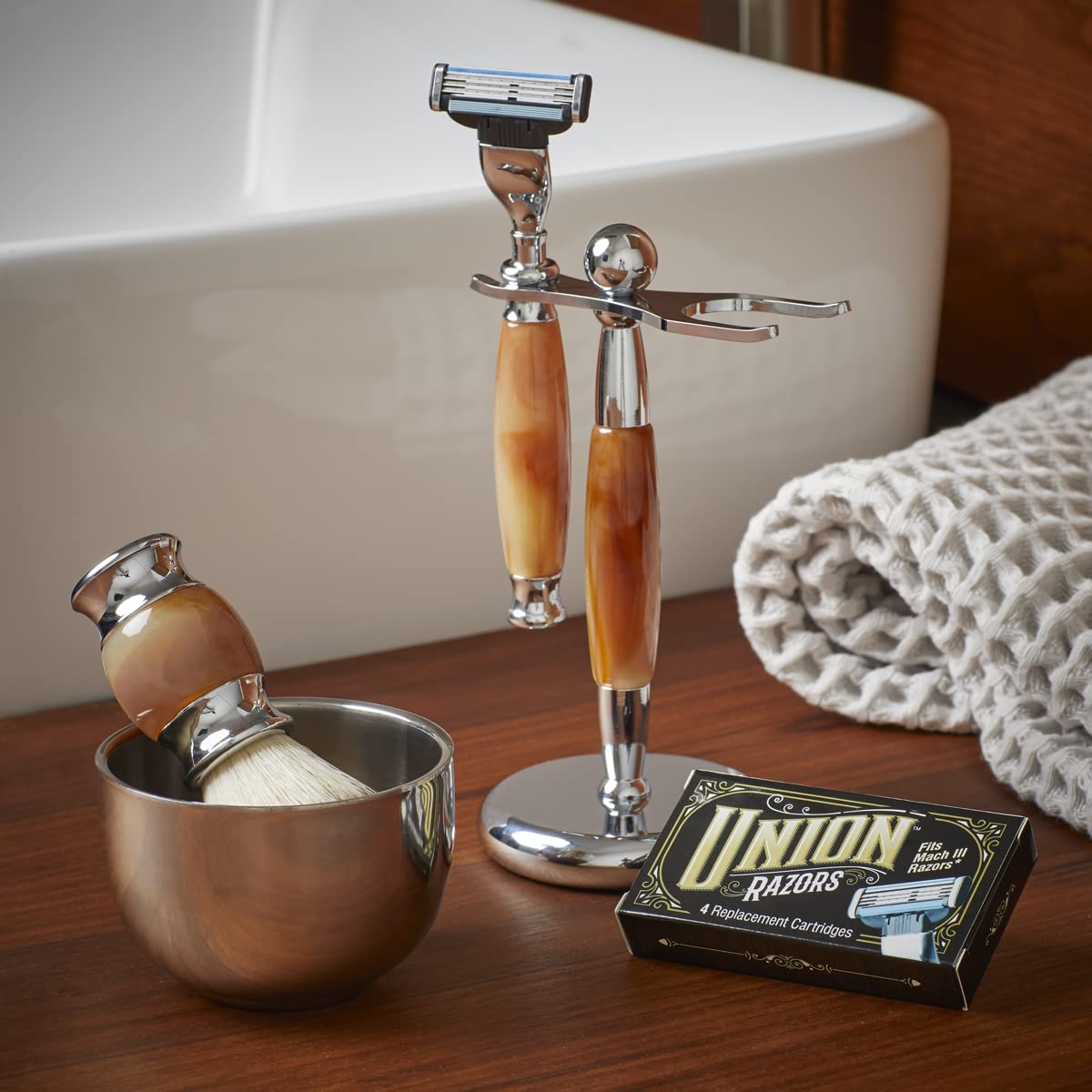 Union Razors SG3 5-Piece Razor Gift Set - Tiger Eye Beauty and Personal Care Union Razors