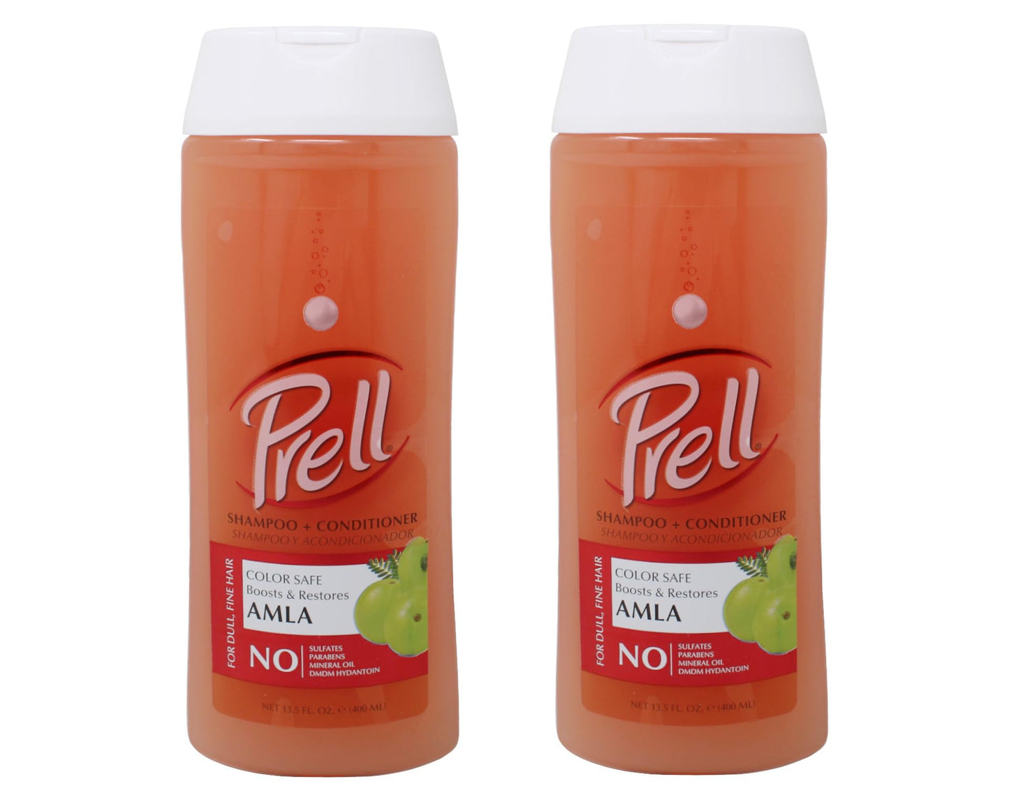 Prell AMLA Boosts & Restores Color Safe Shampoo & Conditioner for Dull, Fine Hair 13.5 fl.oz, 2 Pack Beauty & Personal Care Prell