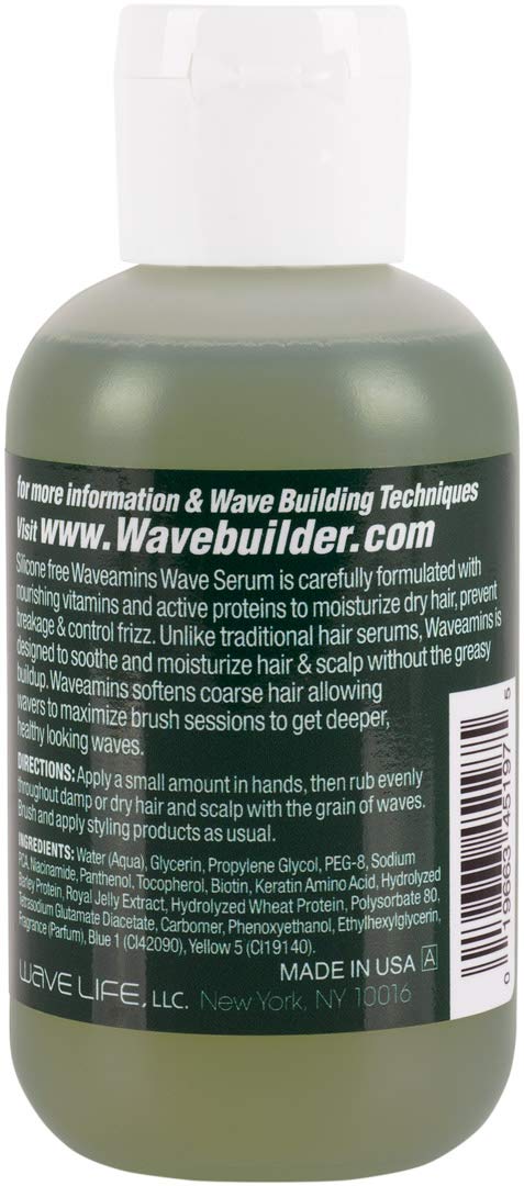WAVEBUILDER Waveamins Daily Wave & Scalp Vitamin Treatment Wave Serum Beauty & Personal Care WAVEBUILDER