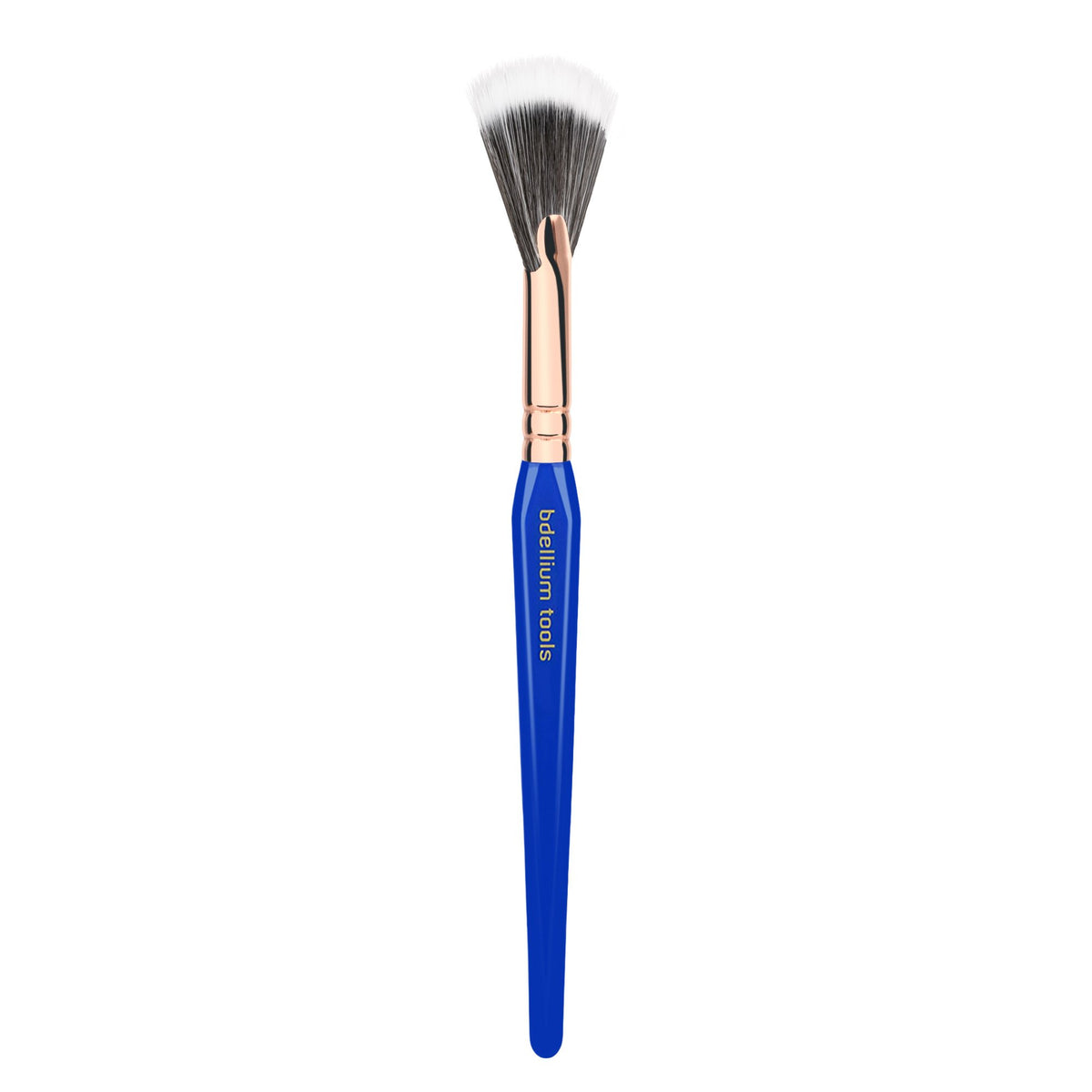 Bdellium Tools Professional Makeup Brush - Golden Triangle 925 Duo Fibre Fan - With All Vegan and Soft Synthetic Fibers, For Lightweight