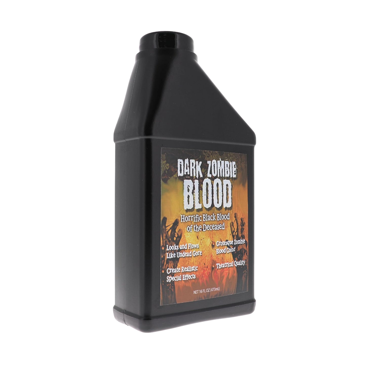 Dark Zombie Blood - 16 fl oz Bottle Ultra-Realistic Black Fake Blood for Halloween, Cosplay, Horror Makeup & SFX - Washable, Long-Lasting Formula Beauty & Personal Care TOXIX