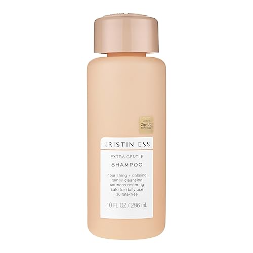 Kristin Ess Hair Extra Gentle Shampoo for Sensitive Skin + Scalp, Moisturizing + Hydrating Shampoo for Dry Hair, Vegan, Color Safe + Keratin Safe, 10 Beauty & Personal Care Kristin Ess