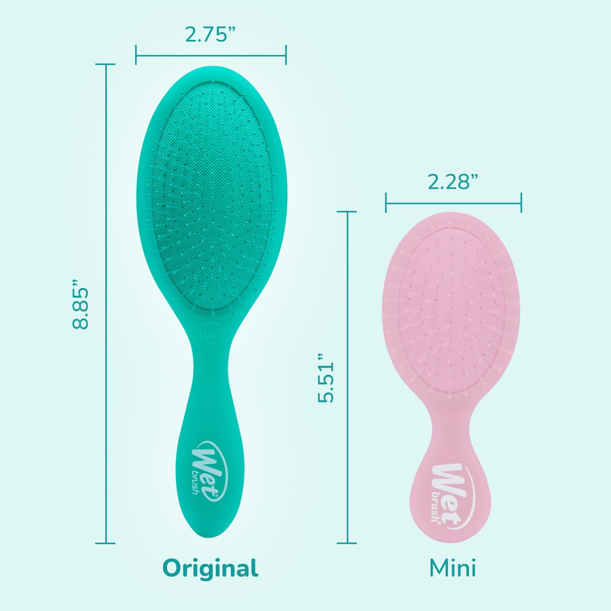 Wet Brush Original Detangler, Green Juice (Summer Quencher), Ultra-Soft IntelliFlex Bristles Glide Through Tangles, Detangling Hair Brush (Wet & Dry),