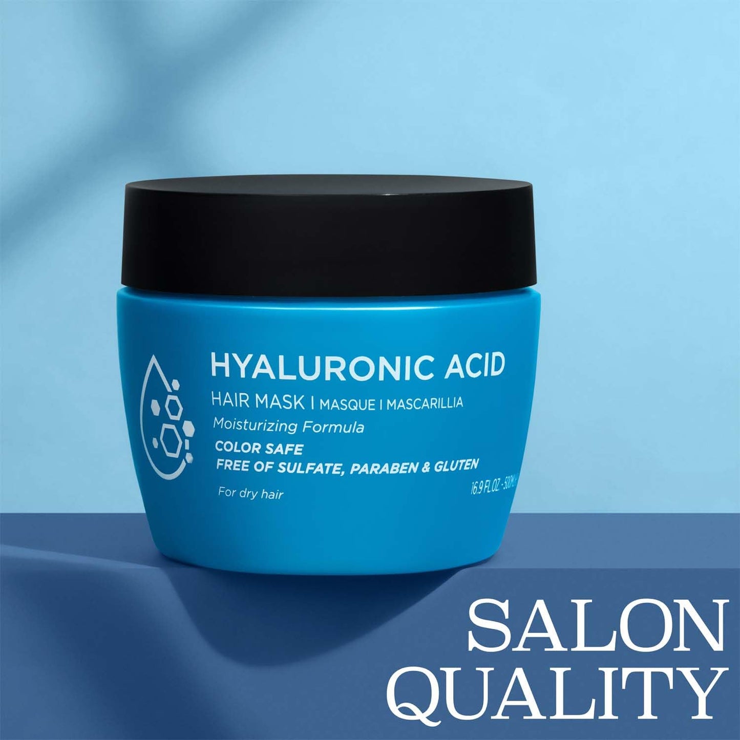 Luseta Hyaluronic Acid Intense Moisture Hair Mask Hydrate Dry Hair Enhance manageability for Men & Women 16.9oz Beauty & Personal Care L LUSETA