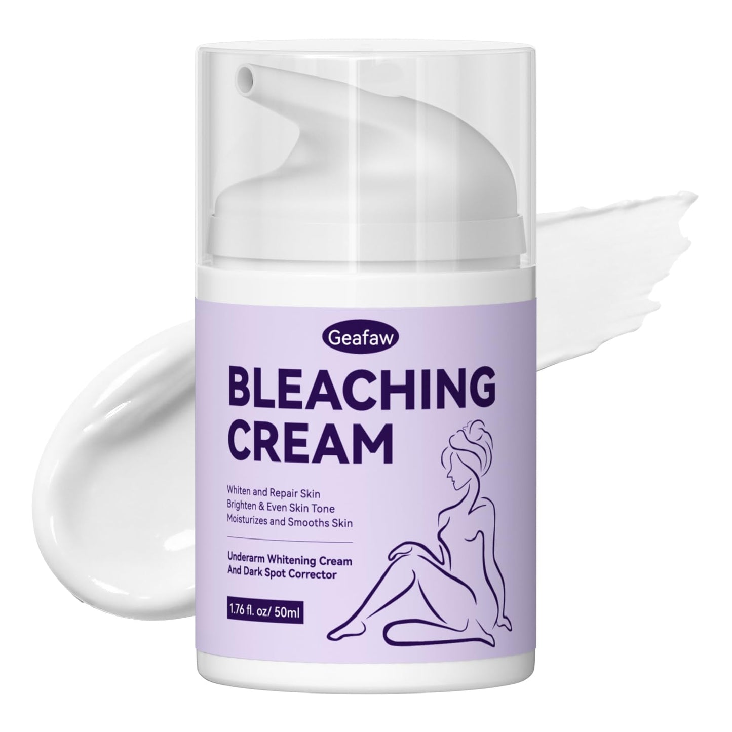Skin Bleaching Cream, Skin Lightening Cream with Vitamin C for Intimate Areas, Dark Spot Remover for Body, Sensitive, Face, Intimate Areas Underarms Beauty & Personal Care GEAFAW