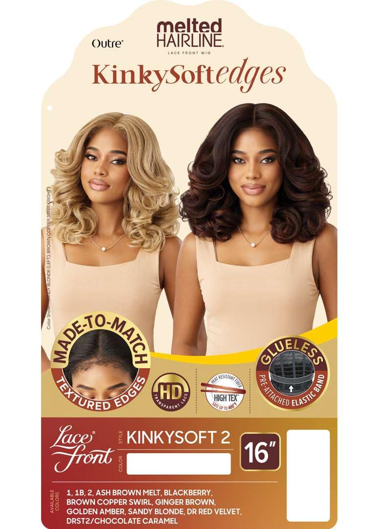 Outre Melted Hairline - Kinky Soft Edges - Kinky Soft 2 (SANDY BLONDE)