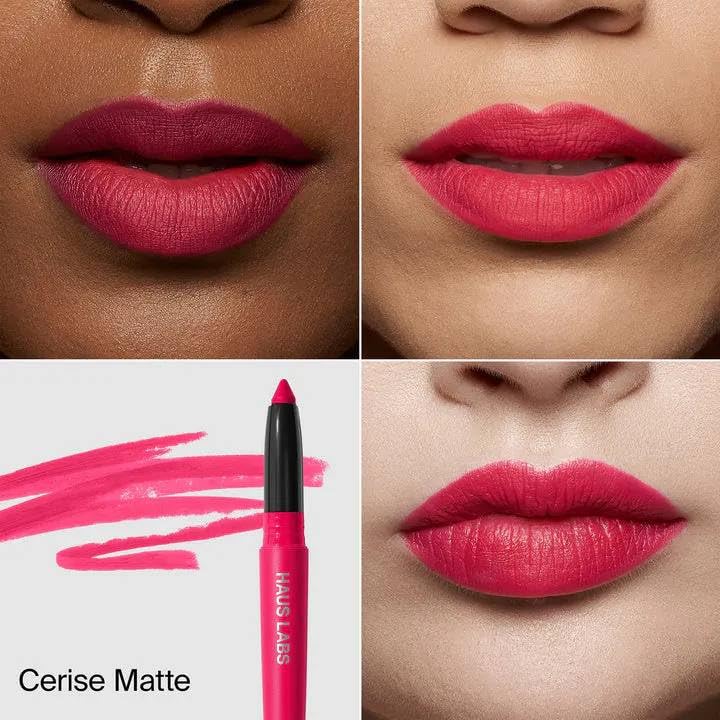 HAUS LABS BY LADY GAGA Le Monster Lip Crayon Cerise Matte & ENTEL Aloe vera Sheet Masque (BONUS) Beauty & Personal Care HAUS LABS BY LADY GAGA