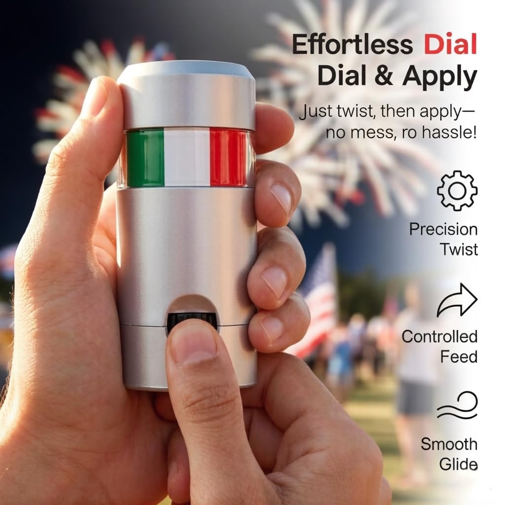 Red White Blue Face Paint Sticks, Patriotic Face & Body Paint for Sports, Festivals and Parties Beauty & Personal Care INQUADR