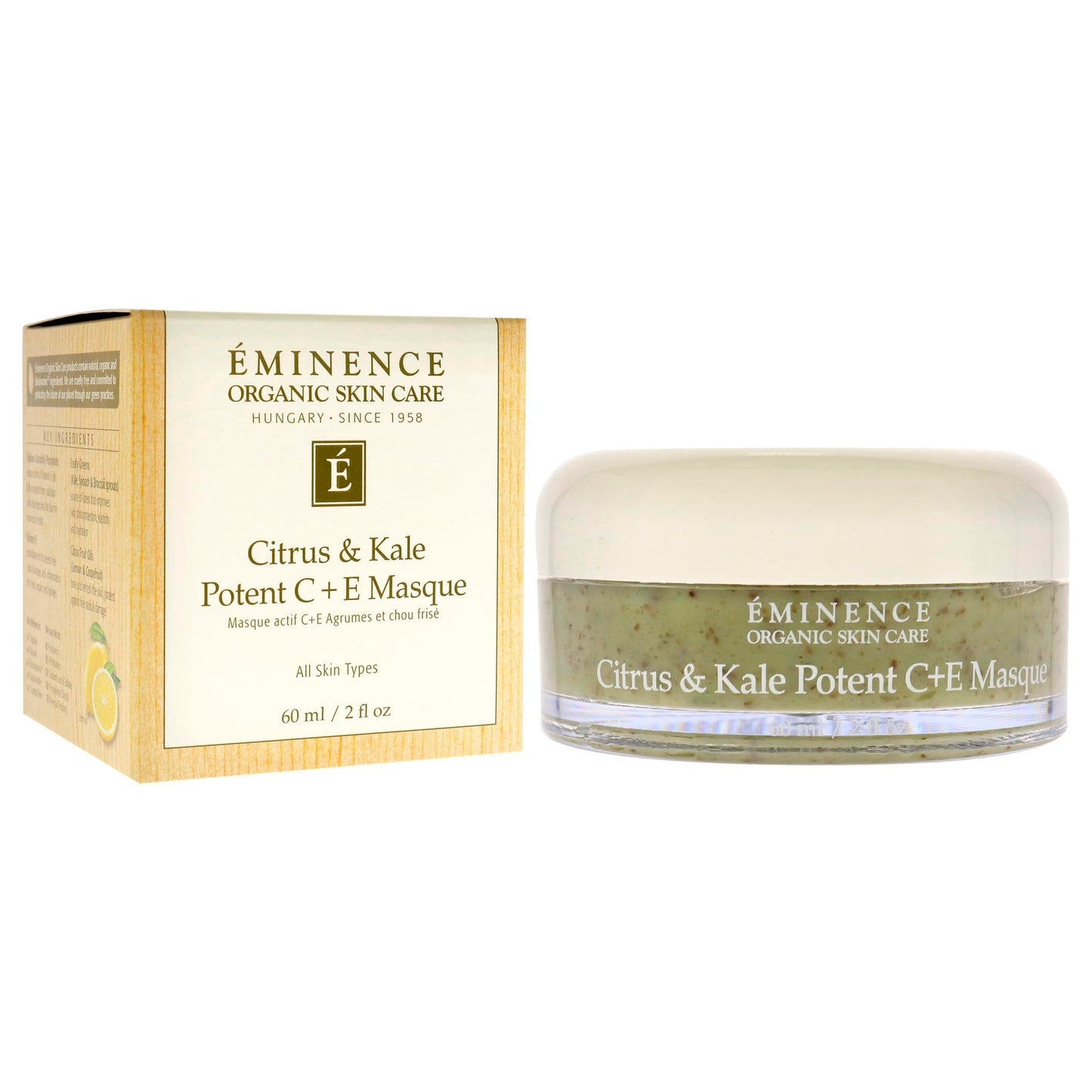 Eminence Organic Skincare Citrus & kale potent c + e masque 2oz, 2 Ounce Beauty & Personal Care Eminence