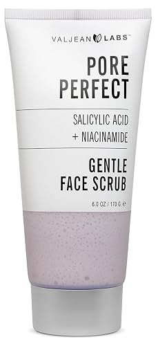 Valjean Labs Pore Perfect Gentle Face Scrub - Salicylic Acid & Niacinamide | Gently Exfoliates, Smooths, Refines Pores | Feeling Fresh & Renewed (6 Beauty & Personal Care VALJEAN LABS