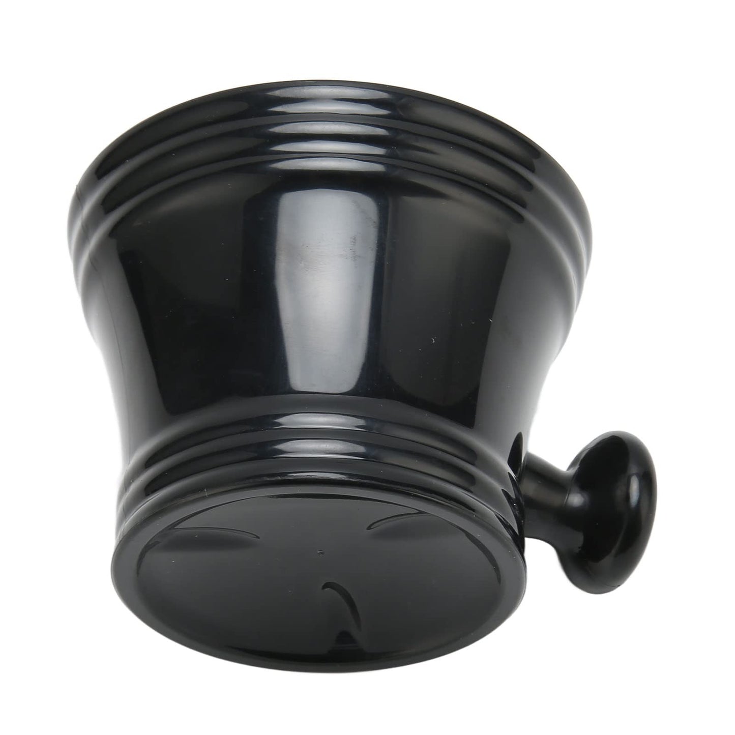 JTLB Black Plastic Large Capacity Shaving Soap Bowl with Handle, Comfortable Grip, Portable Shave Mug for Barber Home Travel, Excellent Material Beauty and Personal Care JTLB