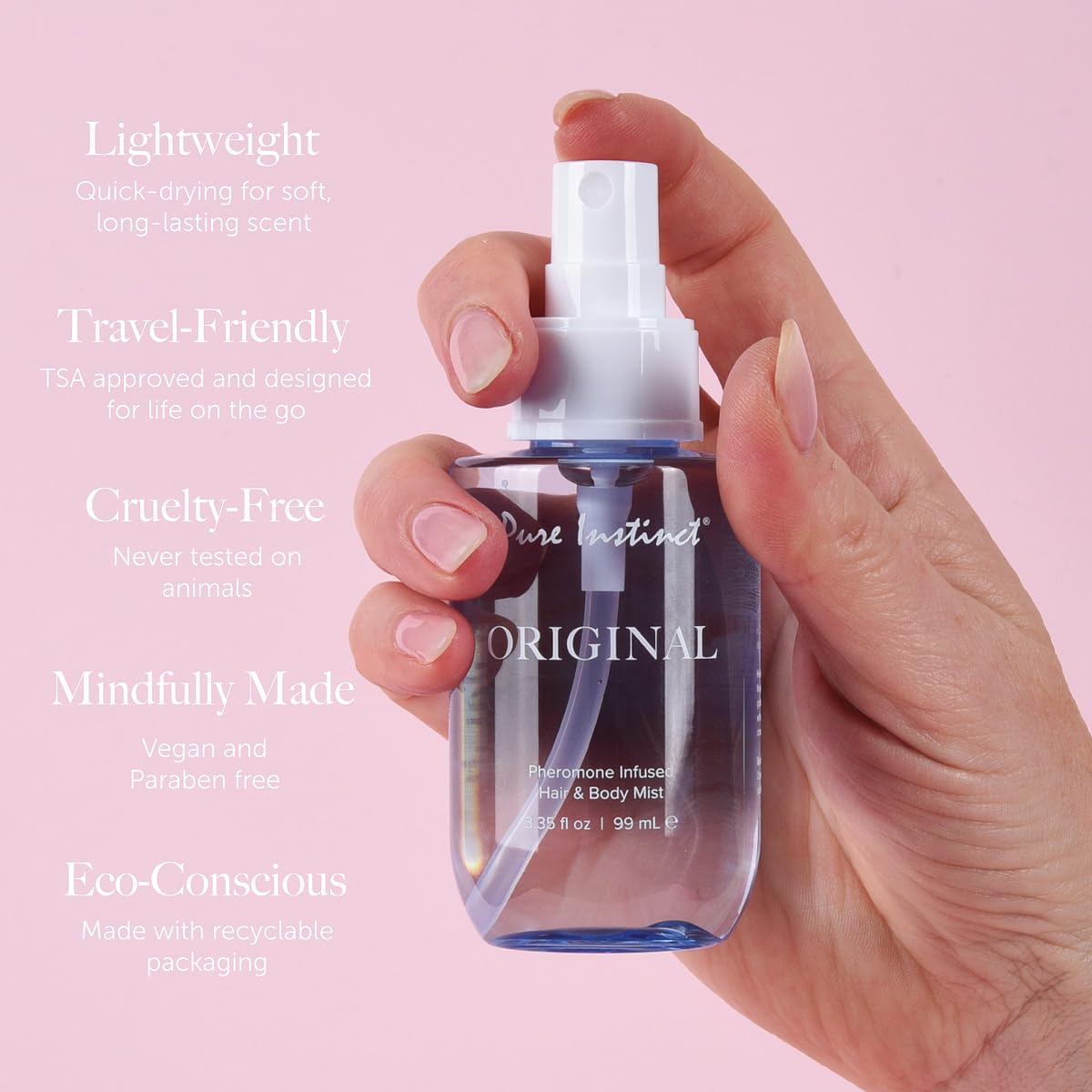 Pure Instinct ORIGINAL - Pheromone Hair & Body Mist - Burst of Fresh Fragrance Spray for Women - Everyday Wear Perfume Mist Beauty & Personal Care Pure Instinct