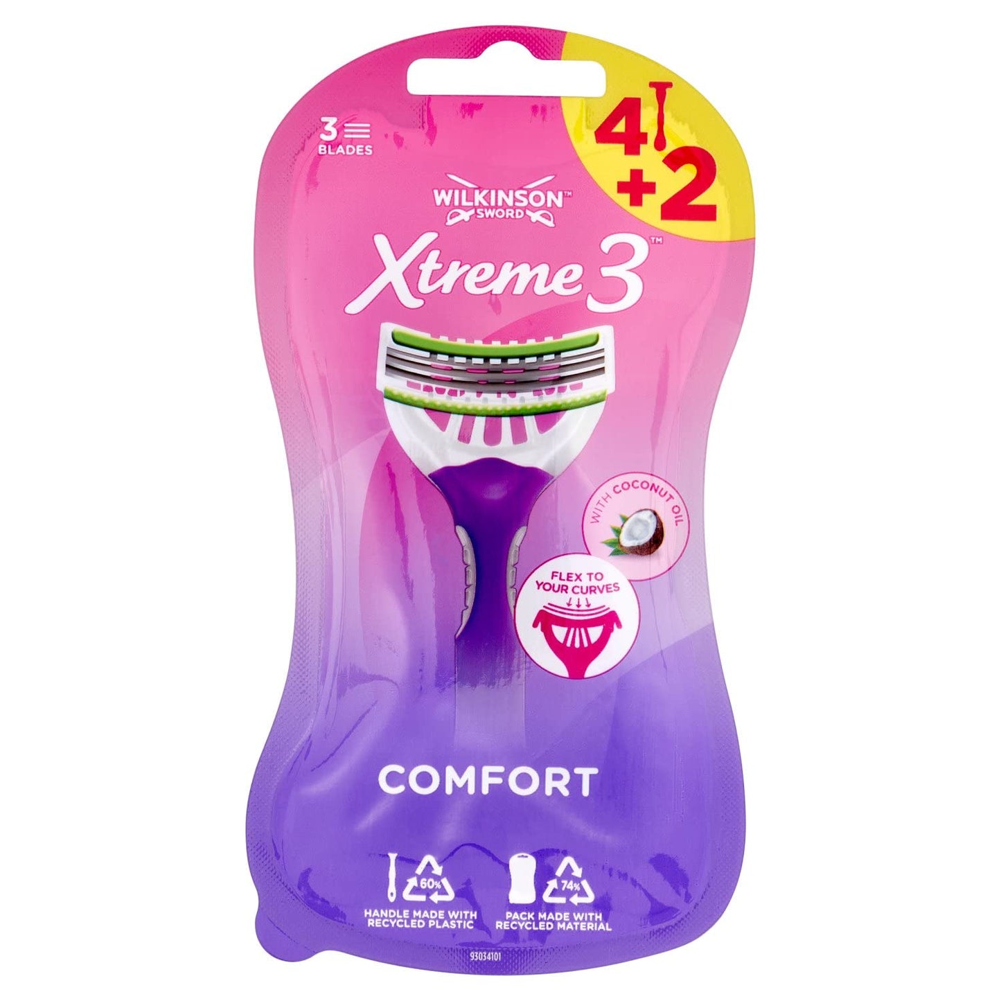 Wilkinson Sword Xtreme 3 Beauty Disposable Razor For Women 4 + 2 Free Beauty and Personal Care Wilkinson Sword