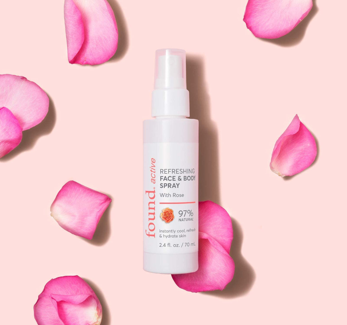 Found Active Refreshing Multitasking Face & Body Spray with Rose Instantly Cools, Refreshes, & Hydrates Skin, 2.4 Fl Oz Beauty & Personal Care Found Active
