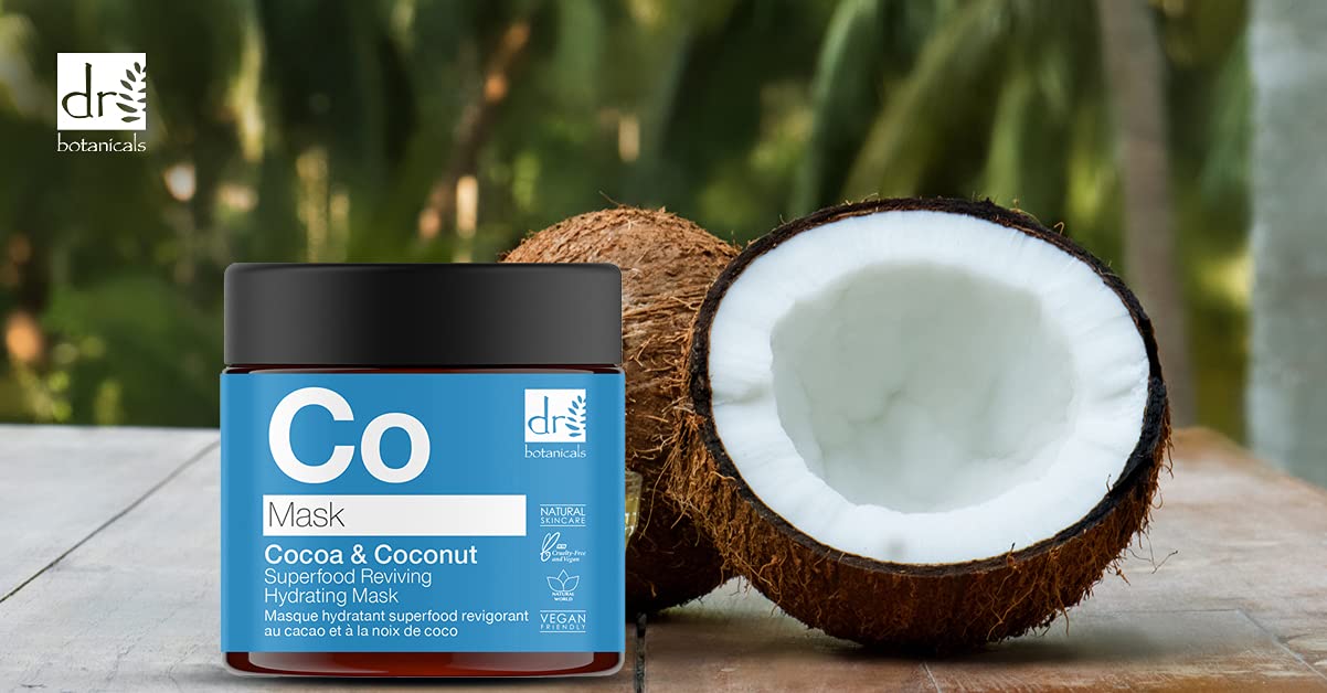 Dr Botanicals Natural Skincare Cocoa & Coconut Superfood Reviving Hydrating Mask 60ml/2.02 Fl Oz Beauty & Personal Care Dr Botanicals
