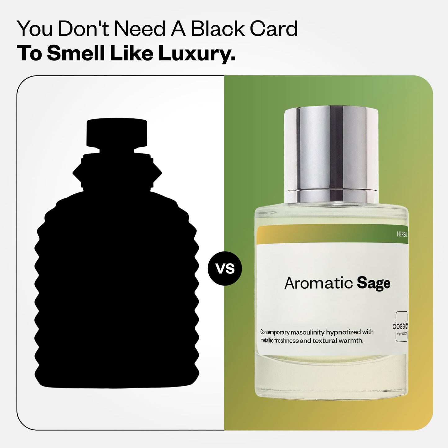 Dossier - Aromatic Sage - Eau de Parfum - Inspired by Born in Roma Uomo - Long-Lasting Fragrance - Masculine - 1.7 fl oz (50ml) Beauty & Personal Care Dossier