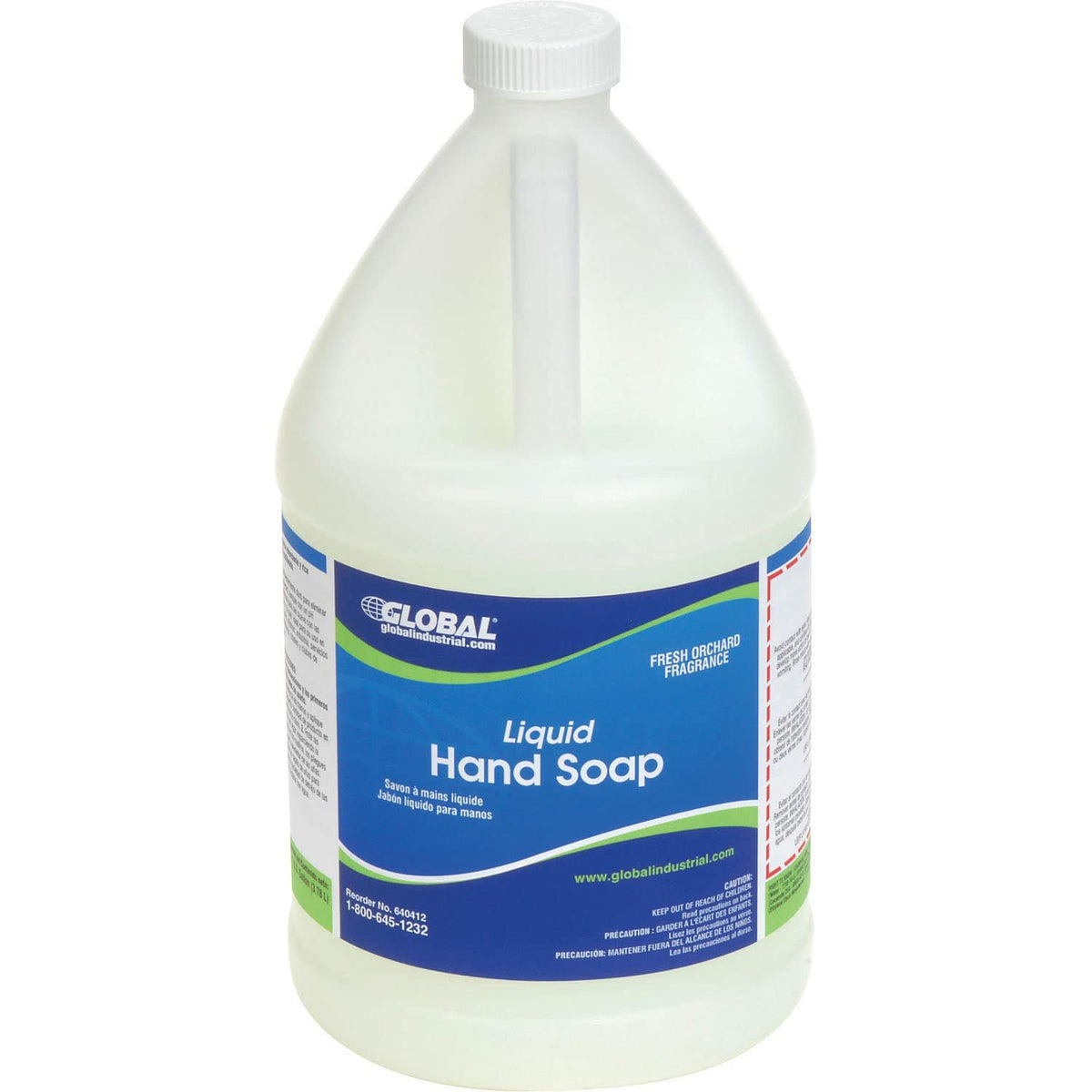 Global Industrial General Purpose Liquid Hand Soap, Fresh Orchard Scent, 1 Gallon Bottle, 4/Bottles, Commercial & Industrial Moisturizing Liquid Hand Beauty & Personal Care Global Industrial