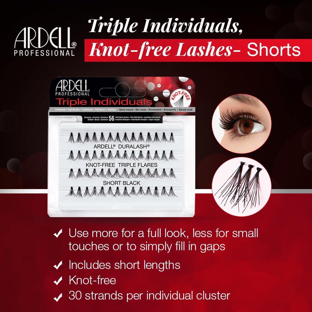 Triple Individuals Knot-Free Short Black Beauty & Personal Care Ardell