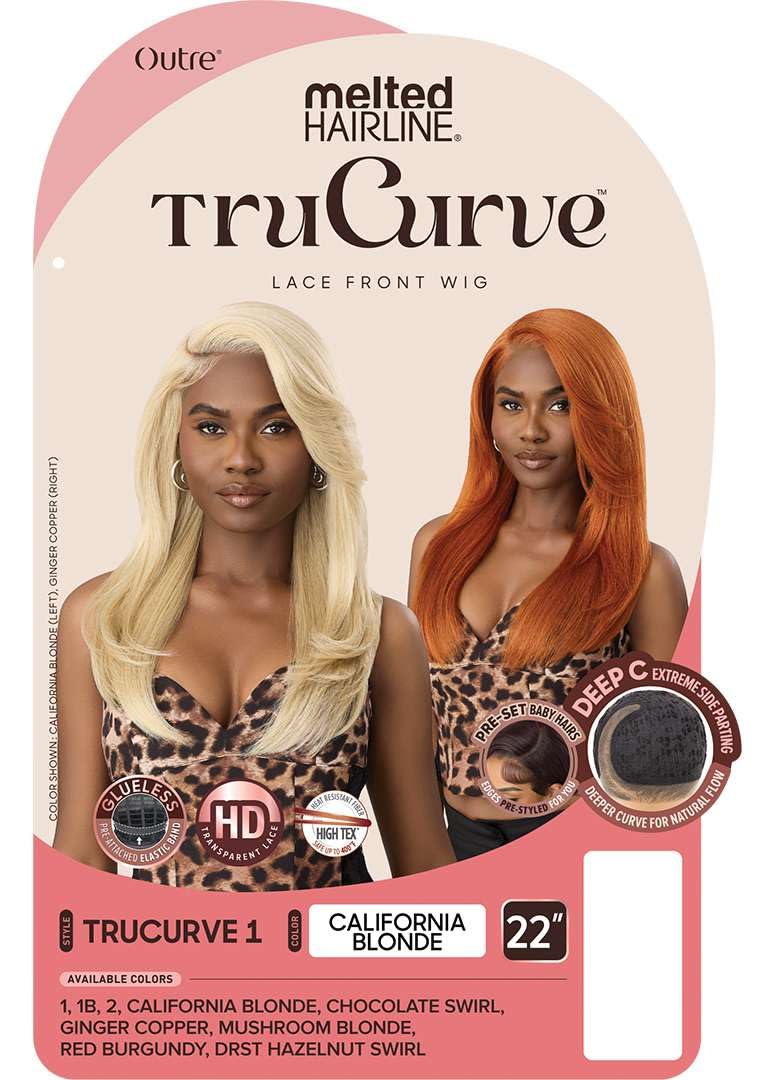 Outre Lace Front Wig - Melted Hairline - TruCurve - TruCurve 1 (DRST HAZELNUT SWIRL)