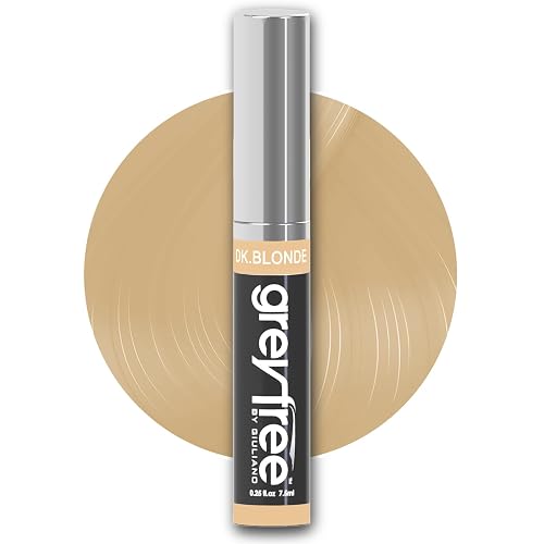 Greyfree Hair Mascara Root Touch-Up for Gray Hair | Precision Hairline Concealer for Brows & Beard (DARK BLONDE) Beauty & Personal Care Greyfree