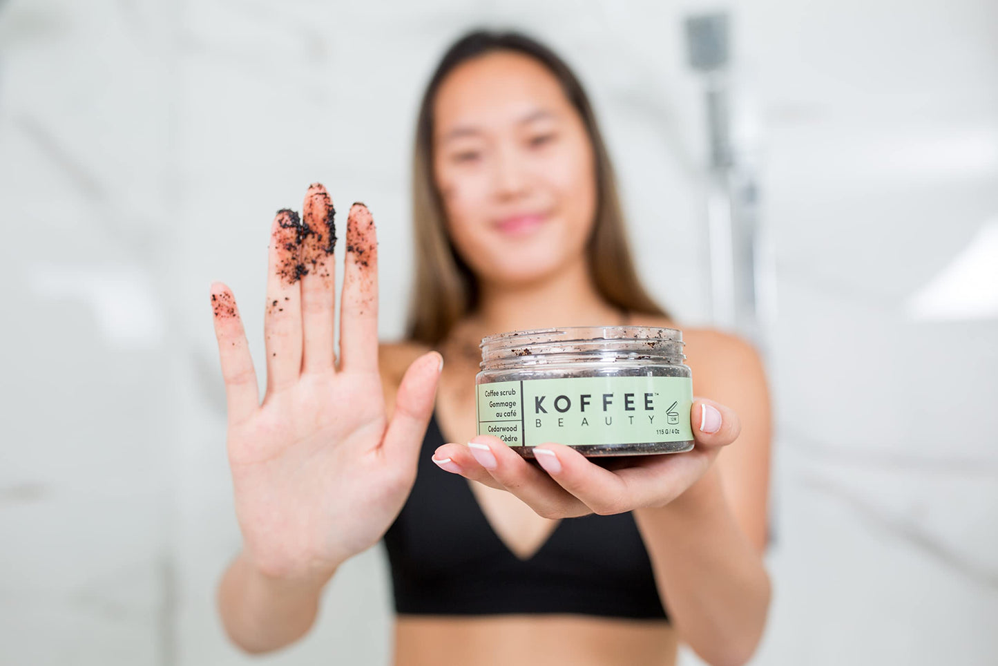 Koffee Beauty Cedarwood Coffee Scrub - Exfoliating Body And Face Scrub - Polish And Smooth Skin With Ease - Invigorate Senses With Cedarwood Fragrance Beauty & Personal Care Koffee Beauty
