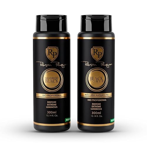Robson Peluquero Black Toning Kit for Blonde Hair | Toning Shampoo + Hair Toner Gloss |Metallic Silver, Graphite, Steel Grey for Brassy, Bleached Beauty & Personal Care Robson Peluquero